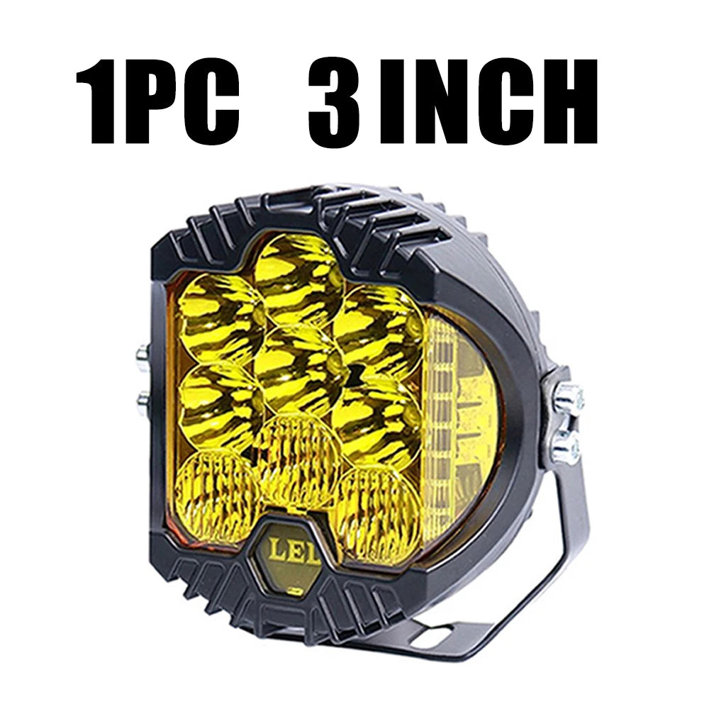 3'' 5'' 7'' Automobile LED Sport Work Lamps for Lada Offroad 4X4 vehicle Auxiliary Lights led 7 INCH Combo Driving Lamp Headlamp