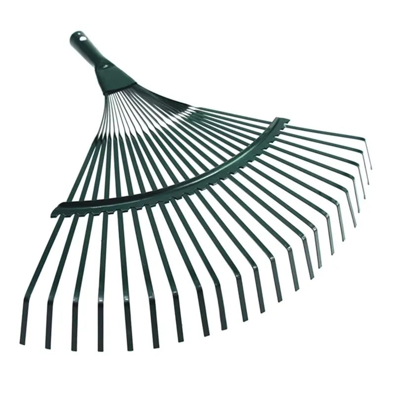 22 Teeth Heavy Duty Steel Metal Rake for Head High Carbon Steel Lawn Leaves Garden Without Handle Home Tools Garden Tools