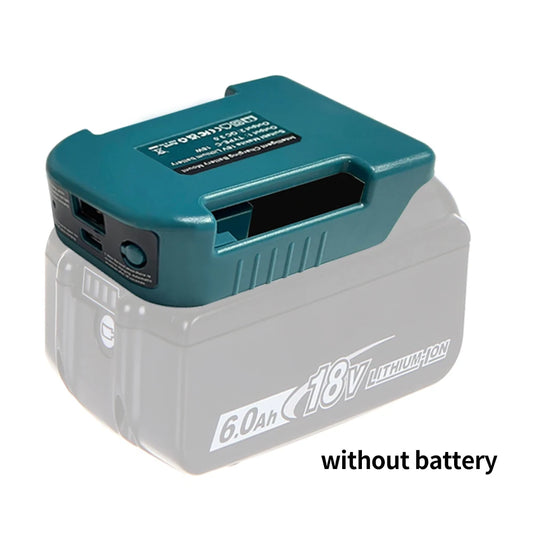 Makita Battery Holder 18V/40V - USB Type-C Adapter Charger for BL1840 BL1850 BL1860 Fast Charging