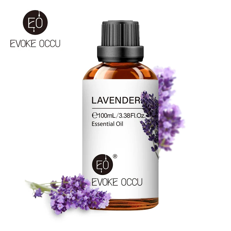 EVOKE OCCU 100ML Essential Oils - Lavender Vanilla Eucalyptus Jasmine Rose Mint for Diffuser Humidifier Candle