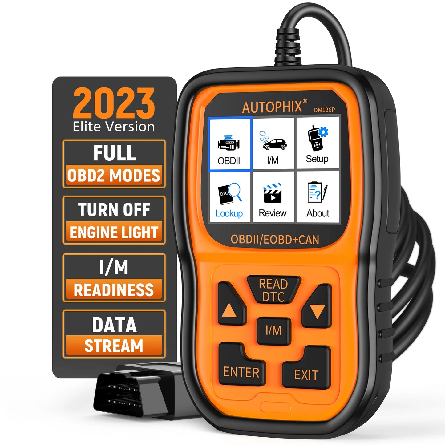 Autophix OM126P Professional OBD2 Scanner - Car Code Reader EOBD JOBD Diagnostic Tool 2025