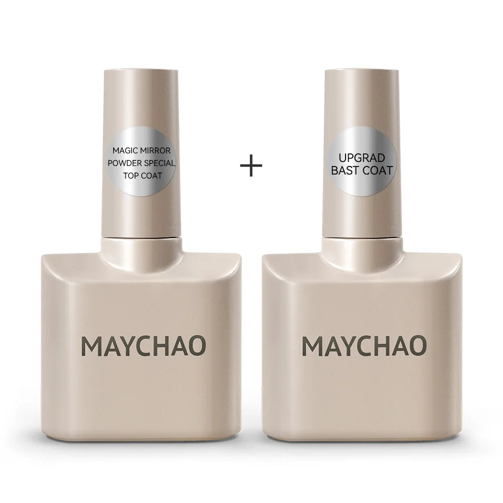 MAYCHAO Nail Gel Polish No Wipe Top Coat Base Coat Primer UV LED 12ml Enhancer Varnish Soak Off Semi Permanent Nail Art Varnish