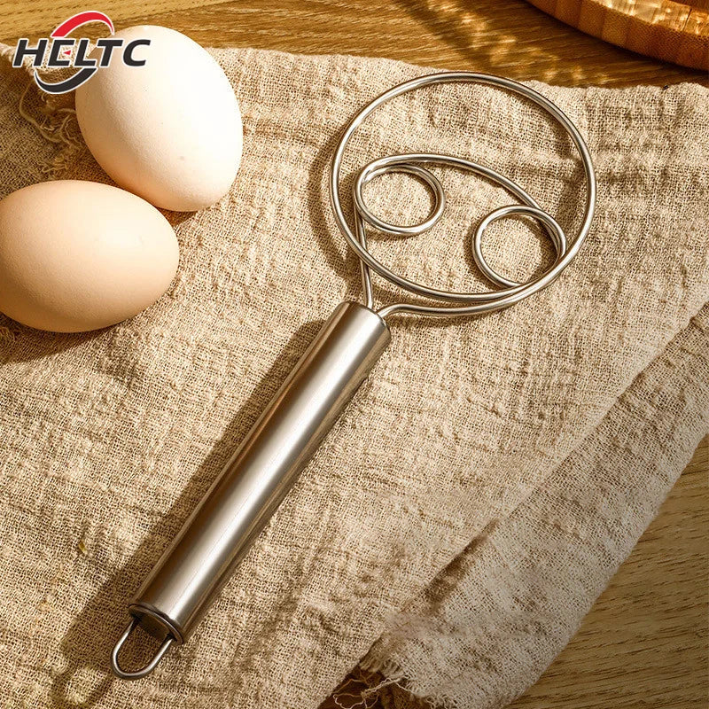 1Pc Eggs Cream Mixing Rods Double Holes Flour Cake Stirrer Whisk For Dough Bread Smooth Tools Coil Mixer Kitchen Tools