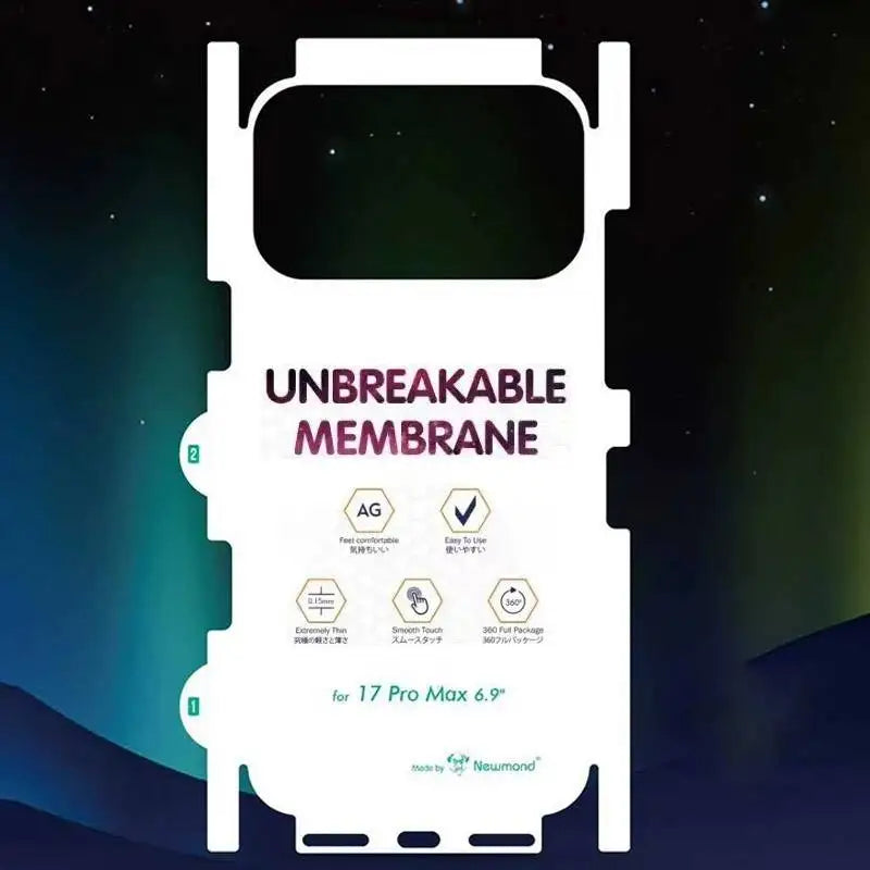 Back Hydrogel Film For iPhone 17 Pro Max With Side Film For iPhone 17Pro 17air 17 Clear/Matte Back Film For iPhone 17 Series