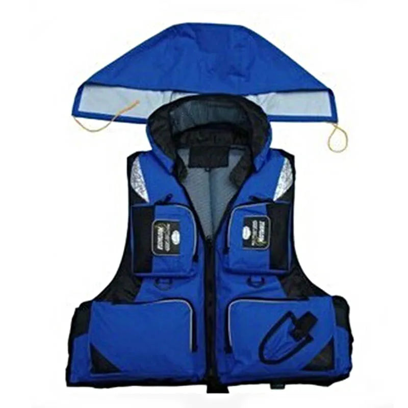 Outdoor Fishing Vest Life Safety Jacket Swimming Sailing Waistcoat Vest Quick Dry Breathable Material Fishing Vest