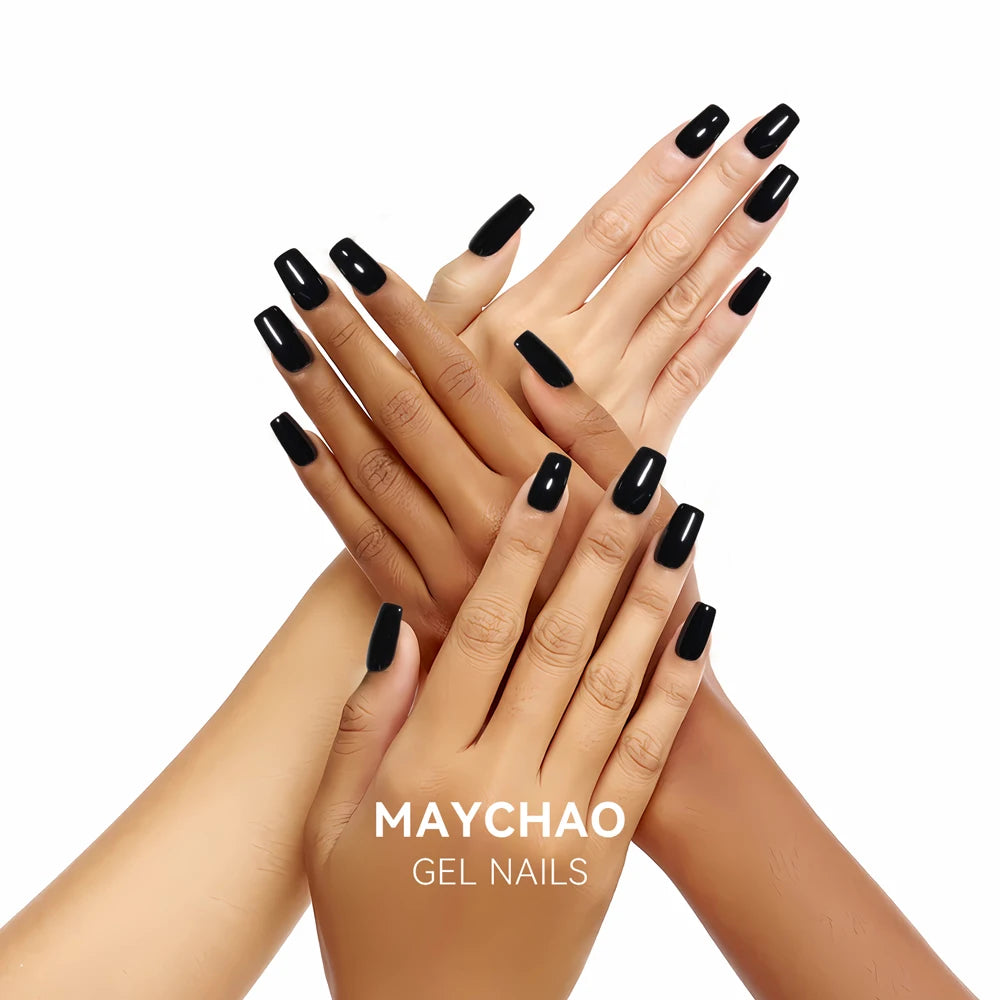 MAYCHAO Nail Gel Polish No Wipe Top Coat Base Coat Primer UV LED 12ml Enhancer Varnish Soak Off Semi Permanent Nail Art Varnish