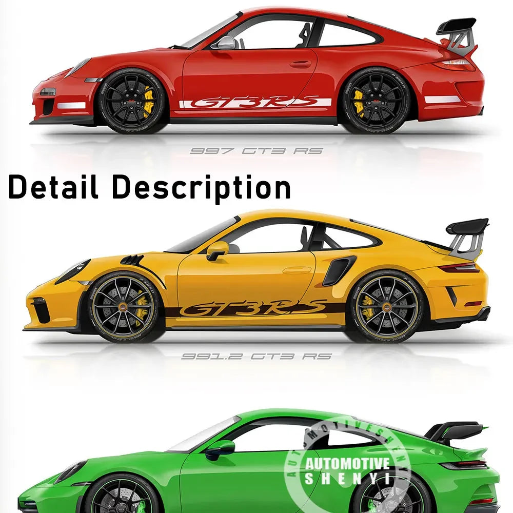 911 GT3 RS Car Generation Supercar Poster Canvsa Print Painting Home Decor Wall Art Decoration Gift For Car Lover Frameless