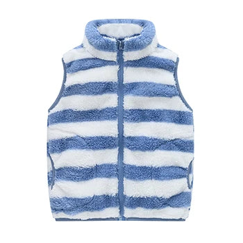 Spring Autumn Warm Children Vest Coat Baby Fleece Waistcoat Sleeveless Kids Outerwear Boys Girls Jacket 3-10 Year Child Clothing