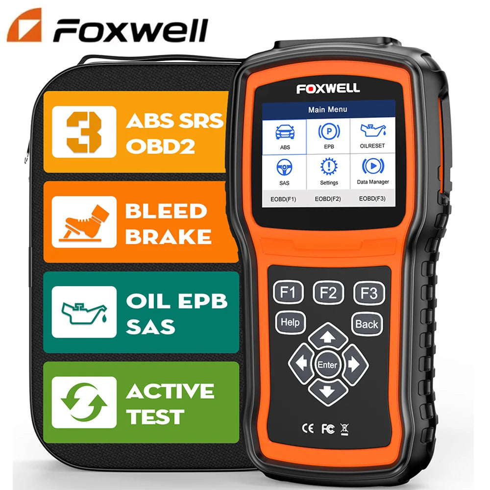 Foxwell NT630 Plus OBD2 Automotive Scanner Engine ABS SRS AirBag SAS EPB OIL Reset ODB2 Car Diagnostic Tool Code Reader Scanner