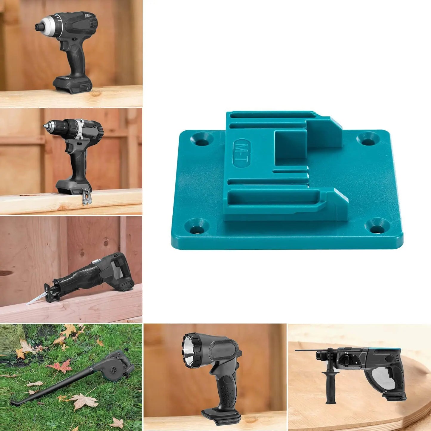 1/2/6pcs Wall Mount Electric Tool Holder for Bosch&Makita 18V Wall Power Mount Storage Battery Bracket Fixing Newest
