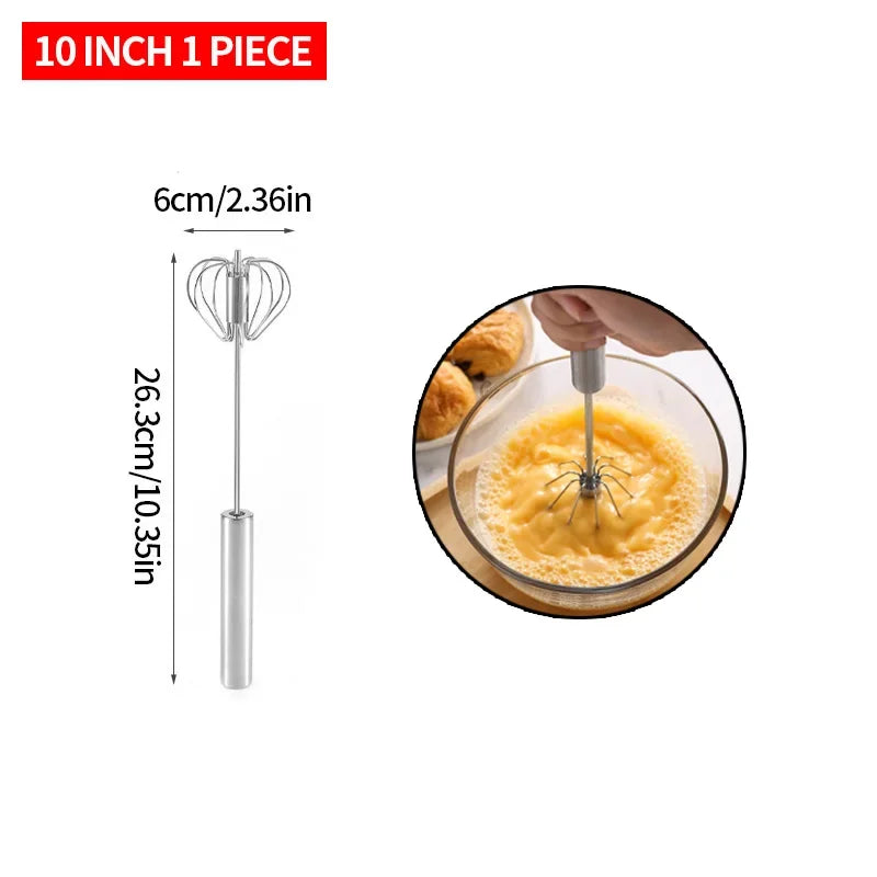 Semi Automatic Egg Beater Rotating Cream Egg Mixer Household Manual Egg Beater Baking Tool Kitchen Tools