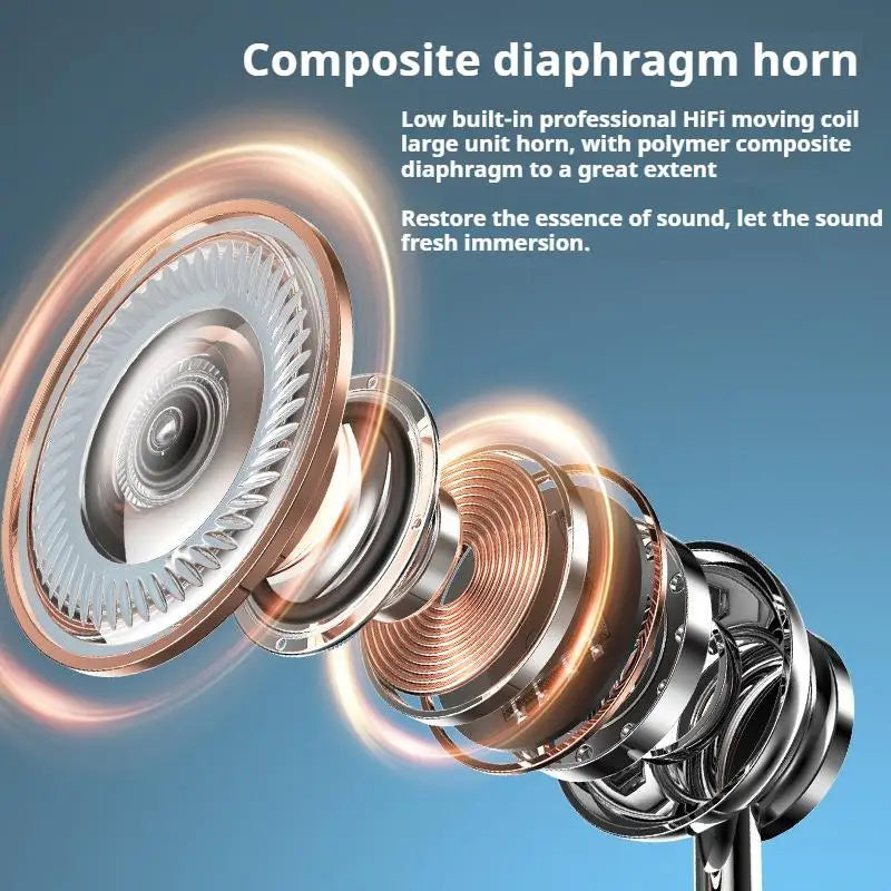 30H Battery Life Bluetooth Earphones Stereo Sound LED Display Earbuds Wireless Headphones Sports Neckband Neck-hanging Headsets