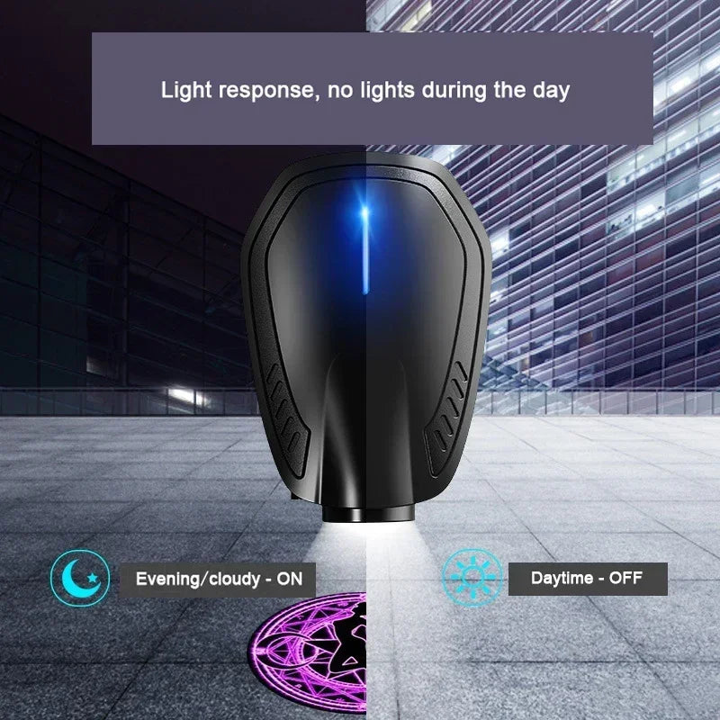 For Chery Omoda C5 5 FX 2023 2024 2pcs USB Rechargeable GR Sport Logo Car Door HD LED Lamps Projector Courtesy Welcome Lights