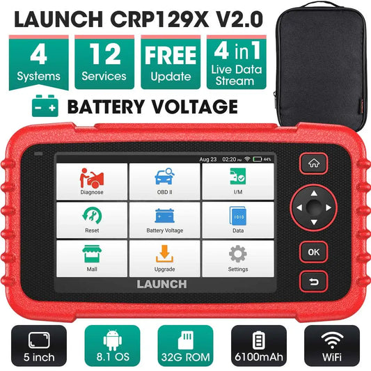 LAUNCH X431 CRP129X V2.0 Diagnostic Tools OBDII Scanner Professional Automotive Scanner Diagnostic Scanner