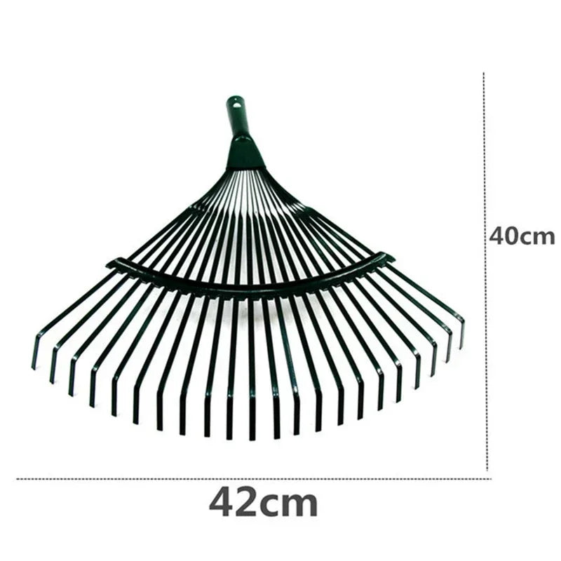 22 Teeth Heavy Duty Steel Metal Rake for Head High Carbon Steel Lawn Leaves Garden Without Handle Home Tools Garden Tools