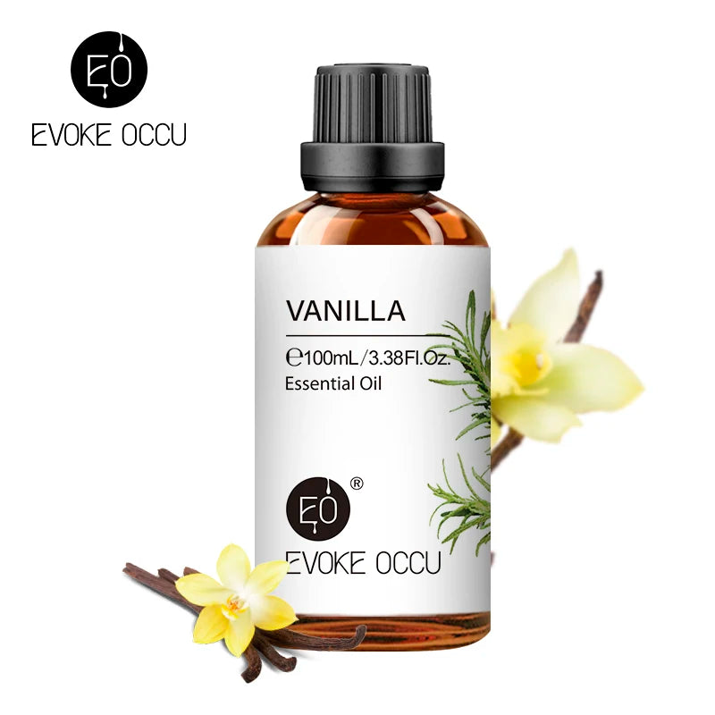 EVOKE OCCU 100ML Essential Oils - Lavender Vanilla Eucalyptus Jasmine Rose Mint for Diffuser Humidifier Candle