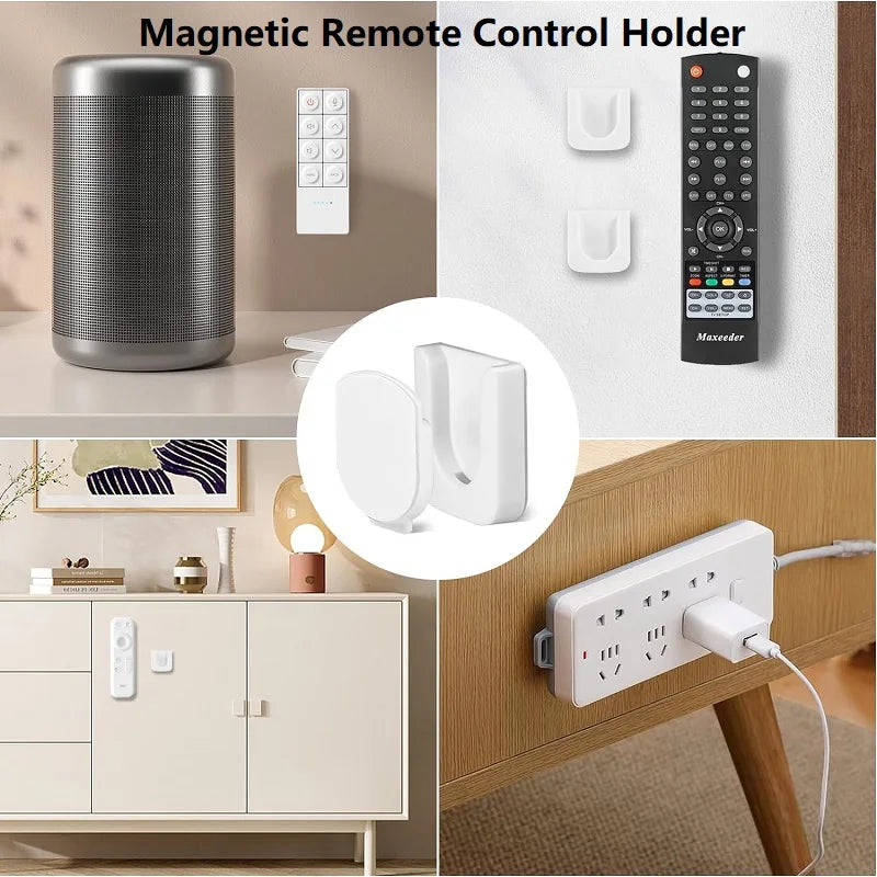 Strong Magnetic Remote Control Holder Wall Mount TV Remote Wall Mount Holder Hook Fan Remote Holder Magnetic Hooks(1 Pairs)