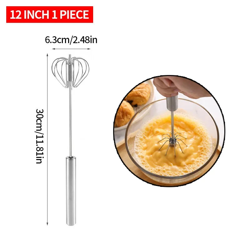 Semi Automatic Egg Beater Rotating Cream Egg Mixer Household Manual Egg Beater Baking Tool Kitchen Tools