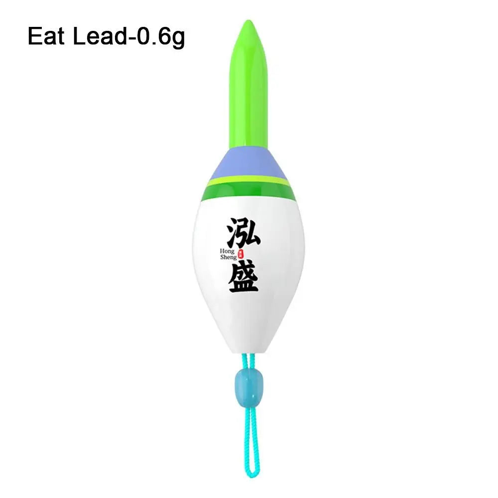 LED Electronic Fishing Float - Green Light Indicator 311 Battery Slip Drift Tube Rock Fishing