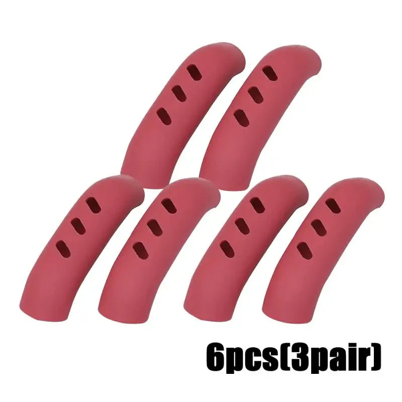 2/8Pcs Silicone Pan Handle Cover Heat Insulation Covers Pot Ear Clip Non-slip Steamer Casserole Pan Handle Holder Kitchen Tools