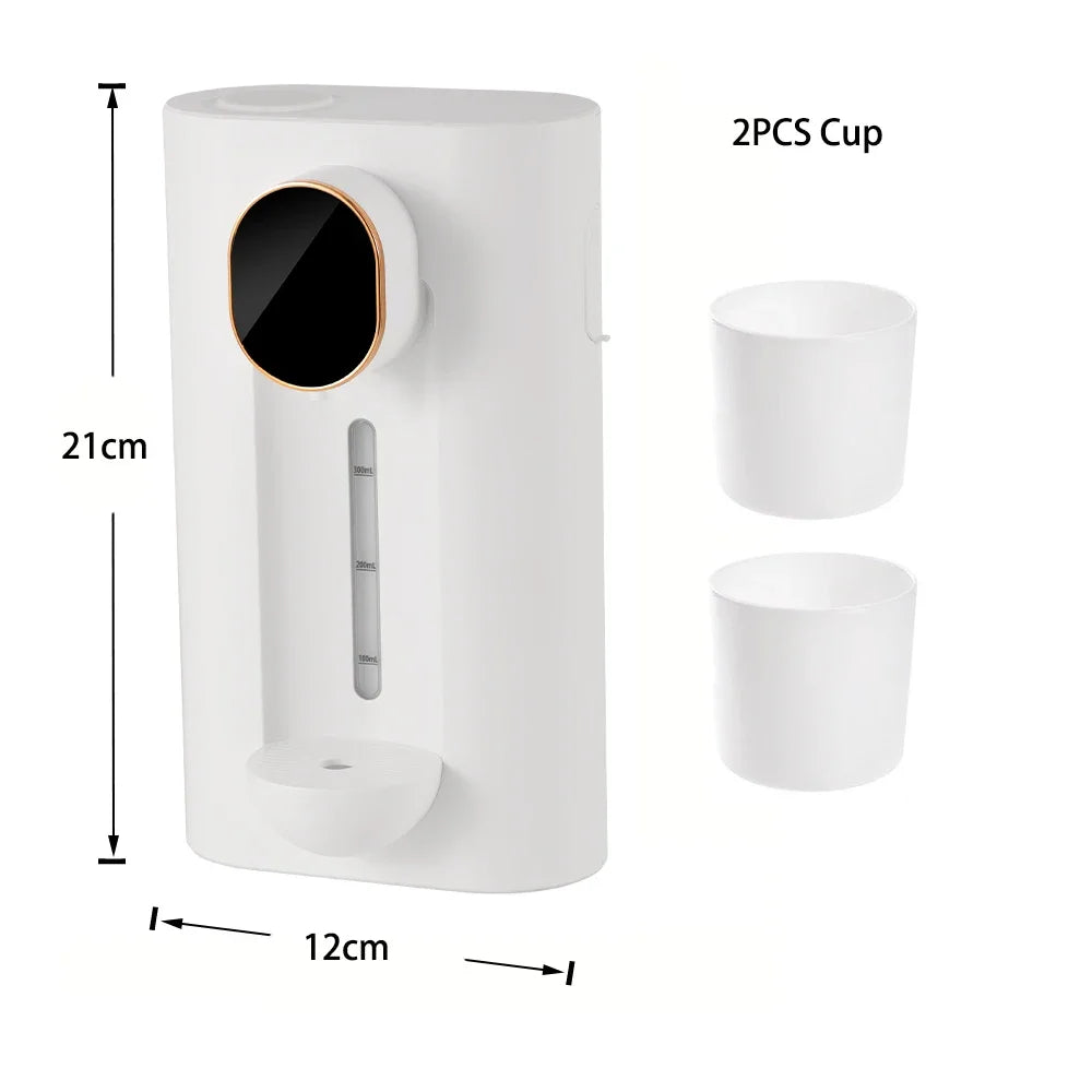 2025 New Smart Touchless 540ML Mouthwash  Dispenser w/LED, 3 Modes, Wall/Table Mount, 2 Cups, 2-in-1 Bathroom Essential