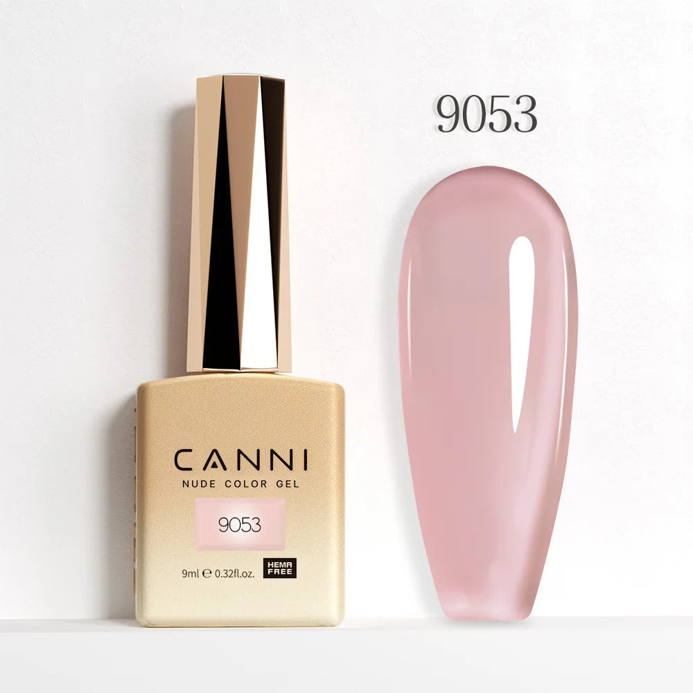 CANNI Jelly Pink Nail Gel Polish 9ml - HEMA Free Pastel Varnish Semi Permanent UV LED Top Coat