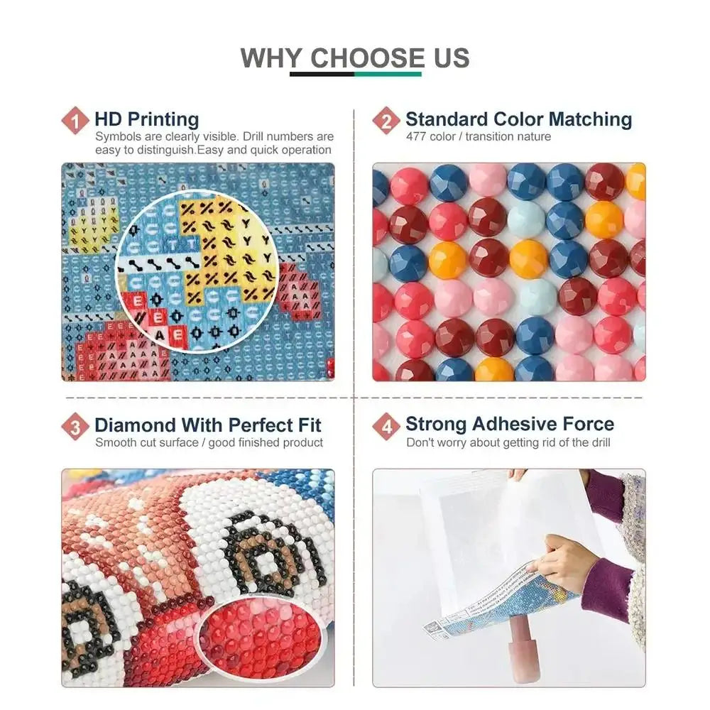 Diamond Art Painting Kits Cupid Arrow Manhattan Bloody Mary Cocktail Embroidery Mosaic Cross Stitch Home Decor Children's Gift