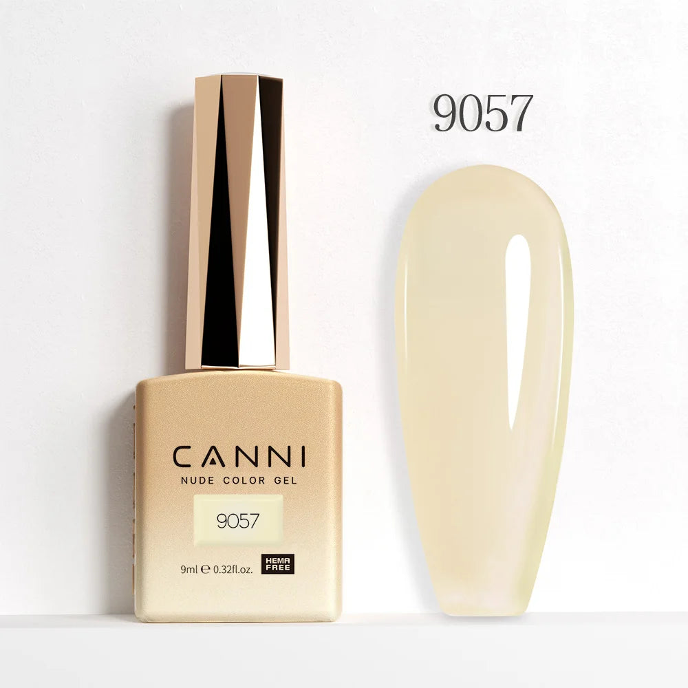 CANNI Jelly Pink Nail Gel Polish 9ml - HEMA Free Pastel Varnish Semi Permanent UV LED Top Coat