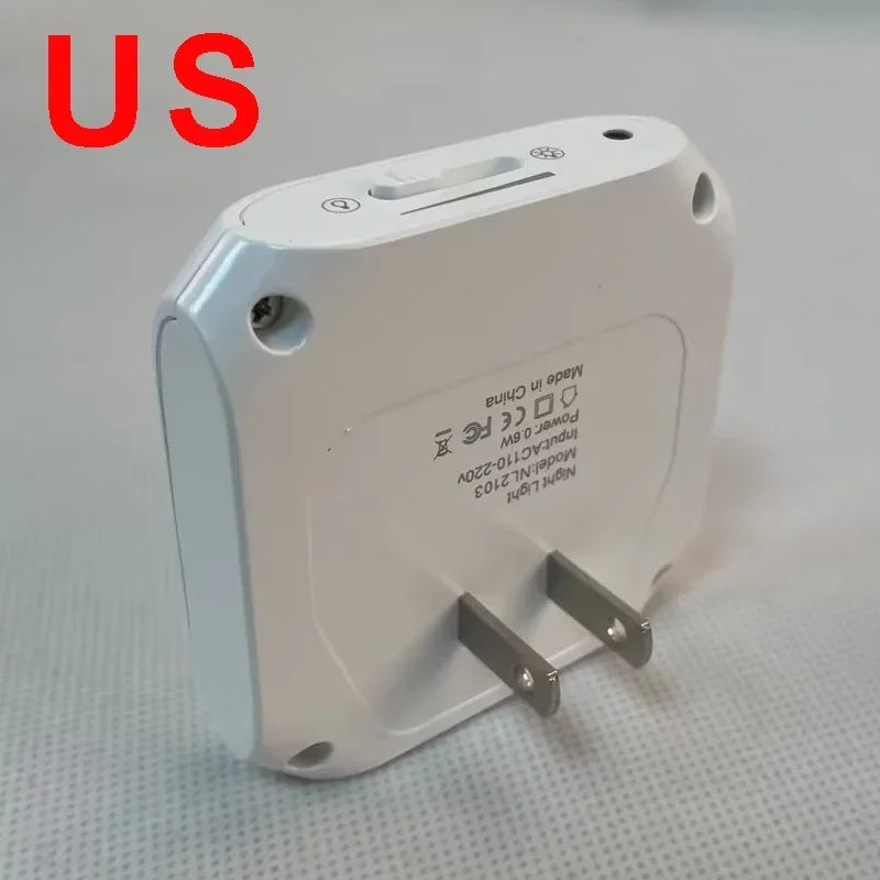 Mini LED Night Lights Plug in Light Dimmable Lamps Energy Saving Square Lamp Under Cabinet Light Kitchen Living Room Aisle WC