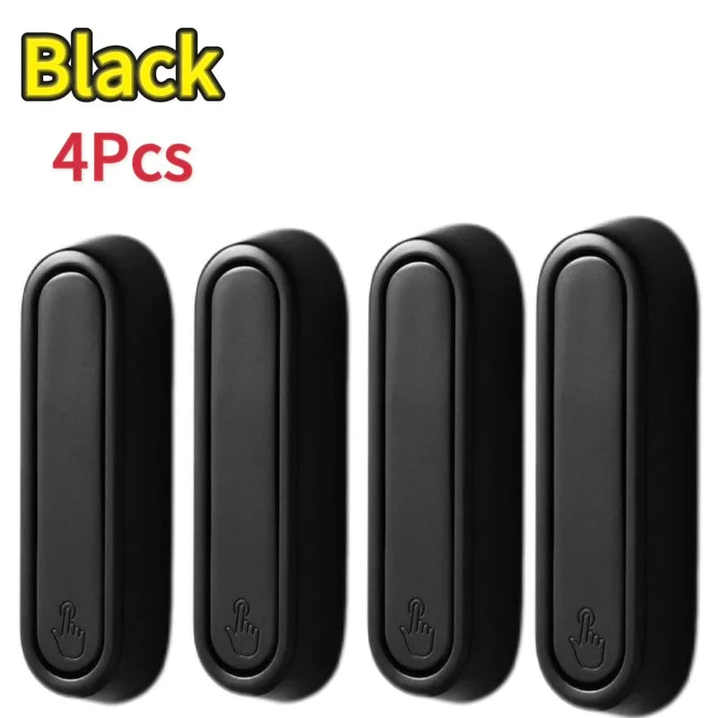 Folding Wall Hook Stainless Steel - Hidden Robe Towel Coat Hanger Matte Black 1-4pcs