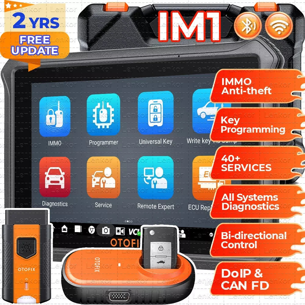 OTOFIX IM1 XP1 Por Automotive Key FOB Programming Tool Immobilizer Programmer Diagnostic Tool Full System Scanner 2 Year Update