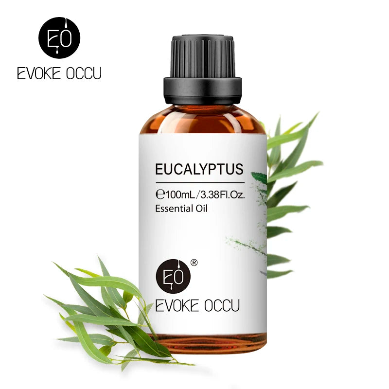 EVOKE OCCU 100ML Essential Oils - Lavender Vanilla Eucalyptus Jasmine Rose Mint for Diffuser Humidifier Candle
