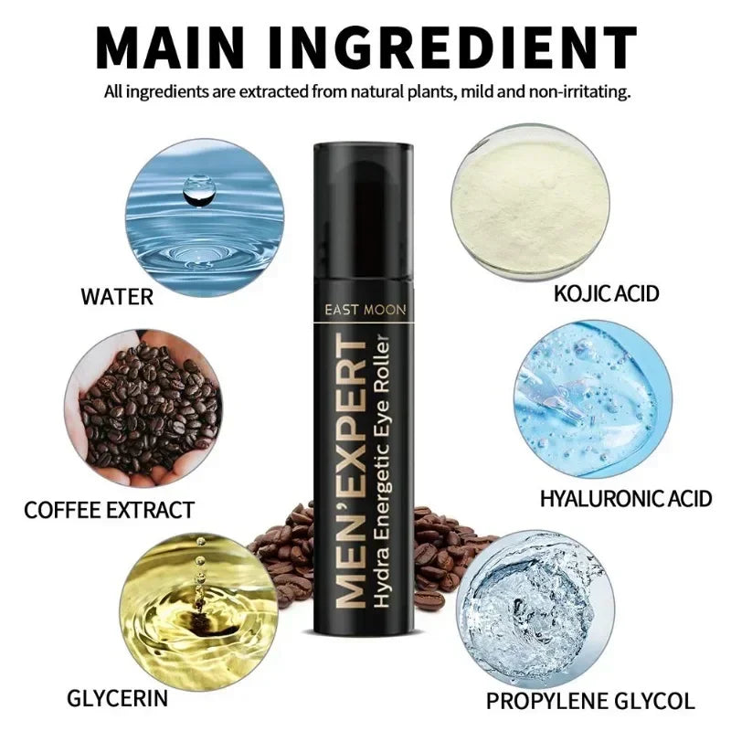 Men's Retinol Eye Cream Eye Bag Firming Lifting Cream Lightening Dark Circles Eye Skin Instant Repair Serum Stick Skincare