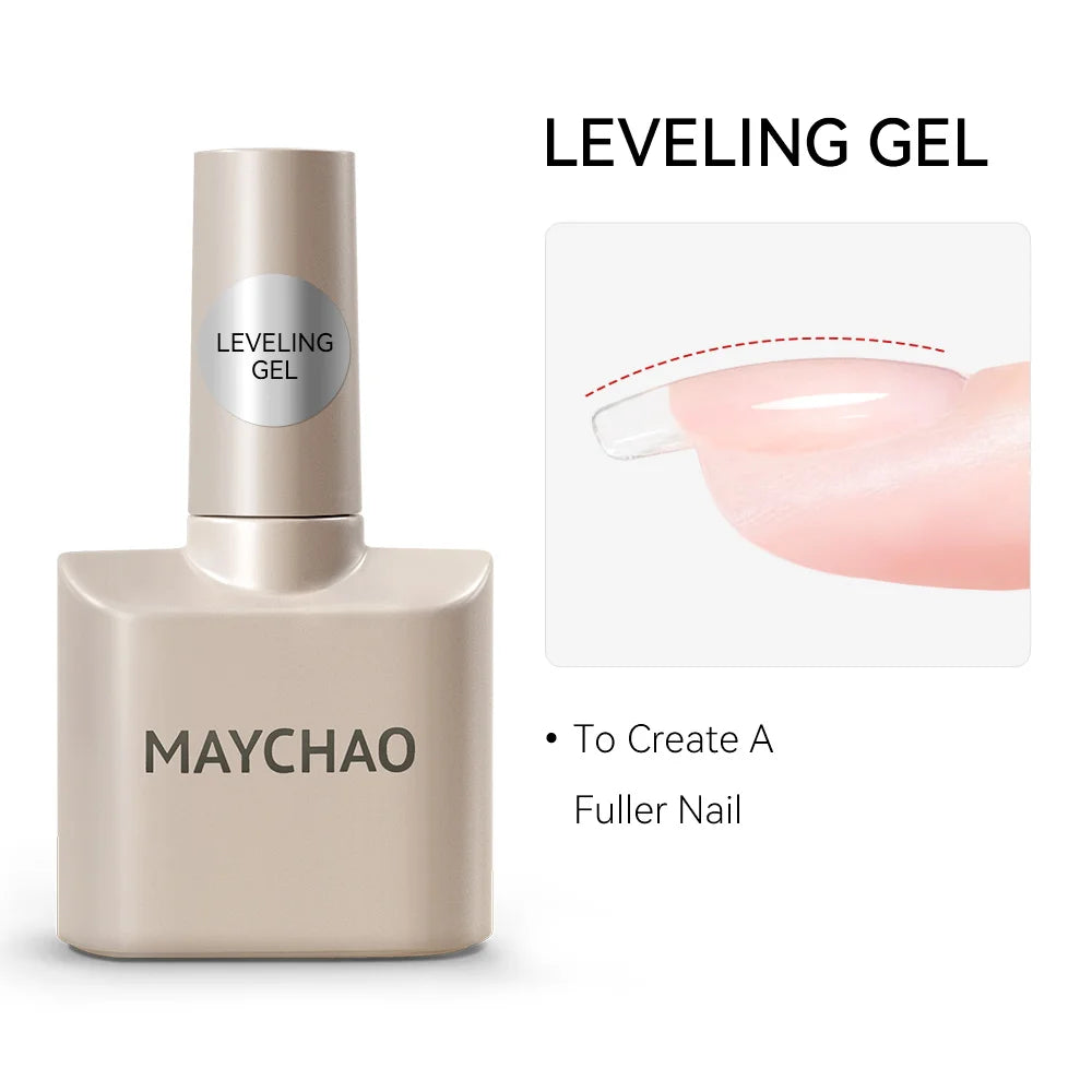 MAYCHAO Nail Gel Polish No Wipe Top Coat Base Coat Primer UV LED 12ml Enhancer Varnish Soak Off Semi Permanent Nail Art Varnish