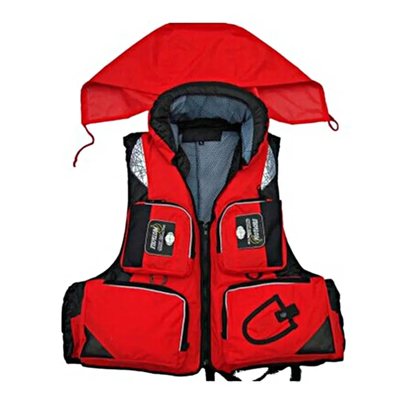 Outdoor Fishing Vest Life Safety Jacket Swimming Sailing Waistcoat Vest Quick Dry Breathable Material Fishing Vest