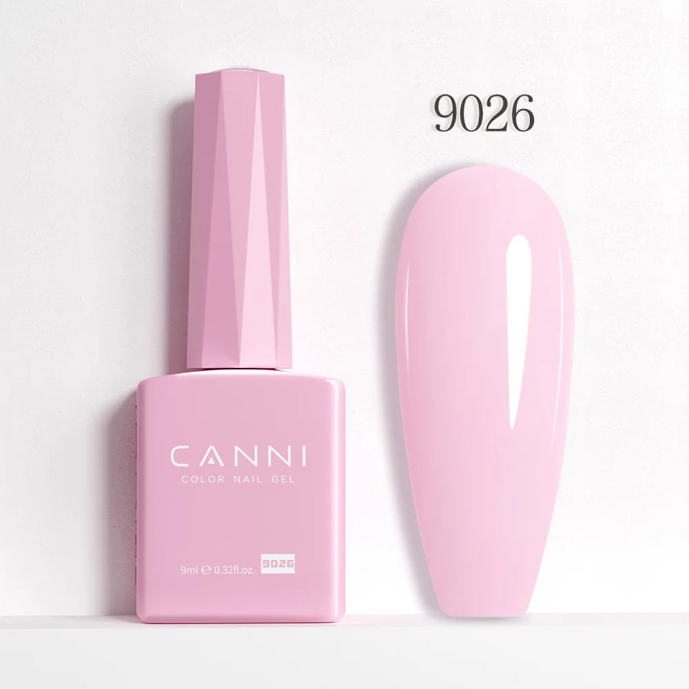 CANNI Jelly Pink Nail Gel Polish 9ml - HEMA Free Pastel Varnish Semi Permanent UV LED Top Coat