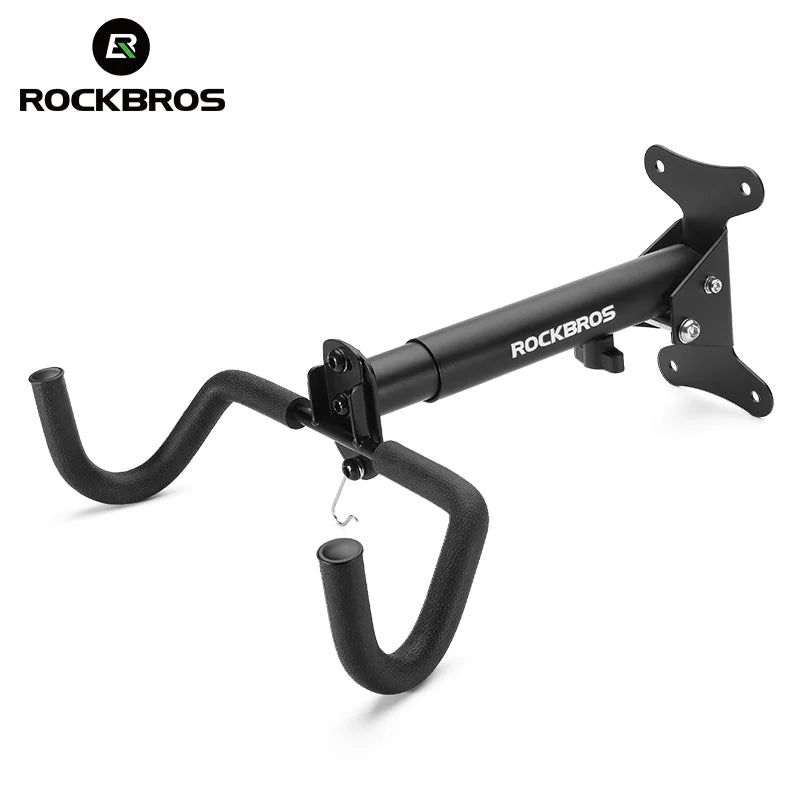 ROCKBROS Bike Rack Wall Mount Garage Home Adjustable Bicyle Rack Horizontal Bike Hook Thickened Reinforced MTB Road Bike Holder