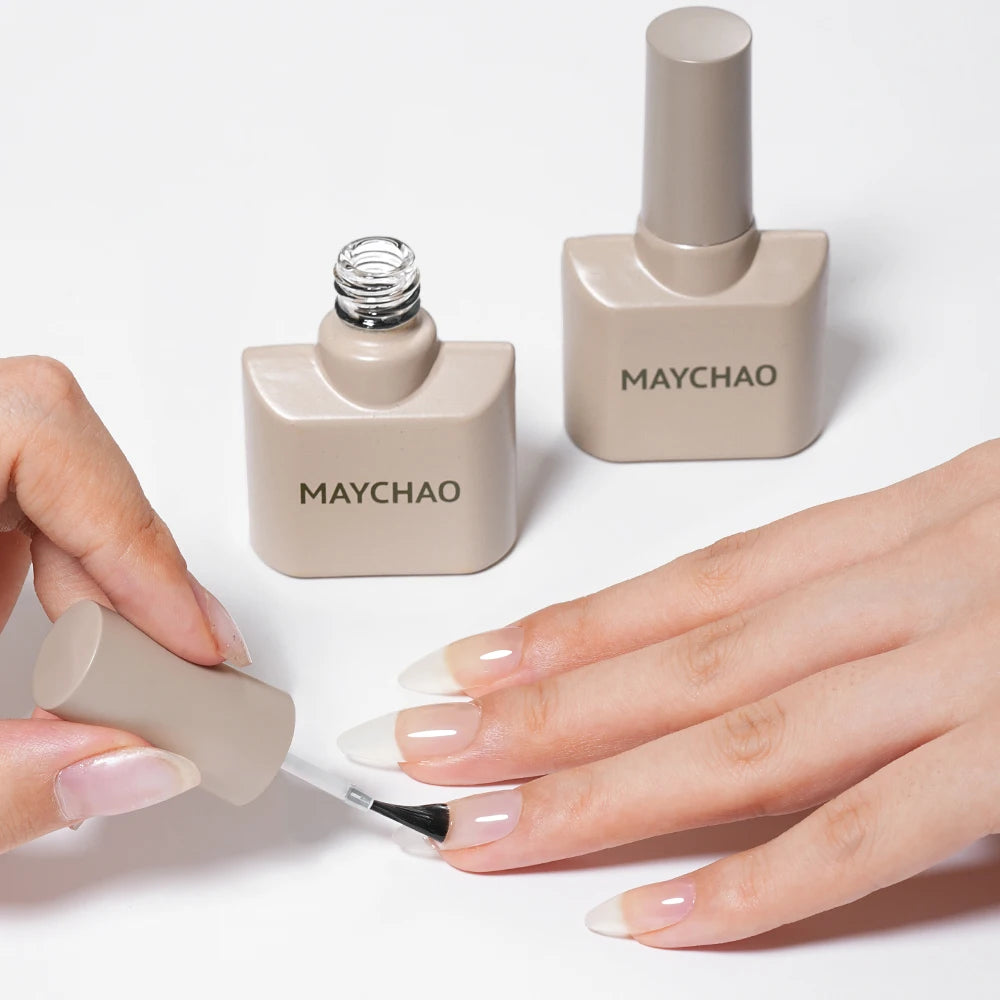 MAYCHAO Nail Gel Polish No Wipe Top Coat Base Coat Primer UV LED 12ml Enhancer Varnish Soak Off Semi Permanent Nail Art Varnish