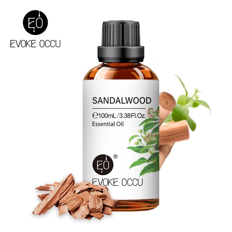 EVOKE OCCU 100ML Essential Oils - Lavender Vanilla Eucalyptus Jasmine Rose Mint for Diffuser Humidifier Candle