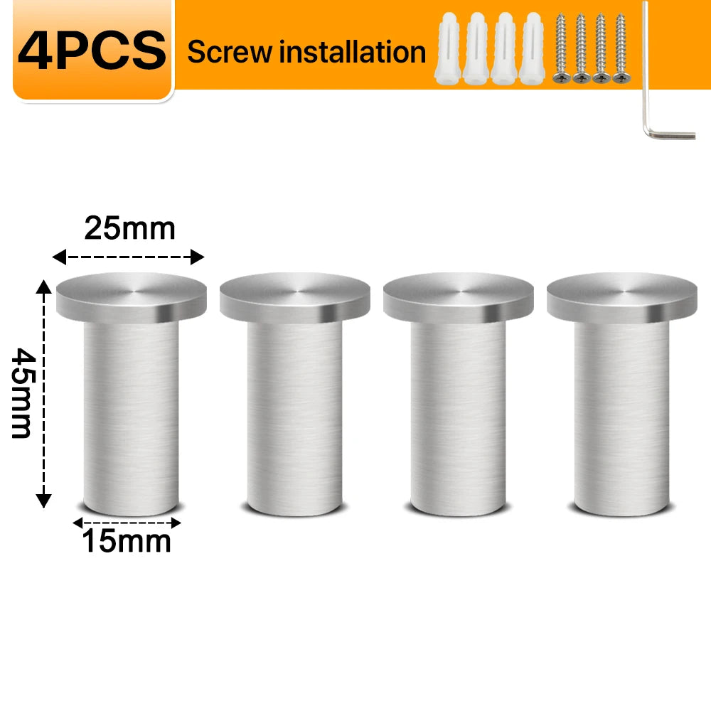 4pcs Robe Hook Bathroom Towel/Coat Hook Wall Mounted Door Hooks Heavy Duty 304 Stainless Steel Matte Black Bathroom Accessories