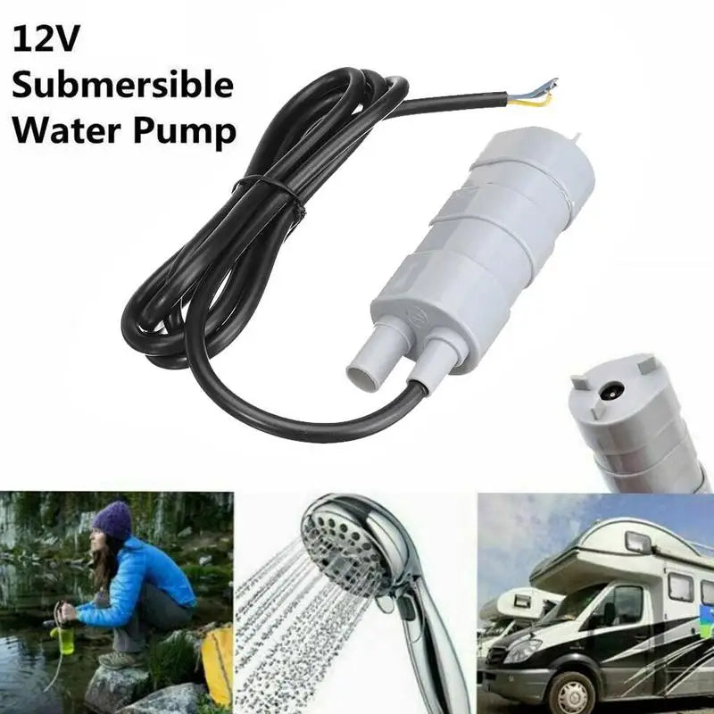 12V Submersible Water Pump - High Flow Motorhome Caravan RV Whale Pump Household Garden