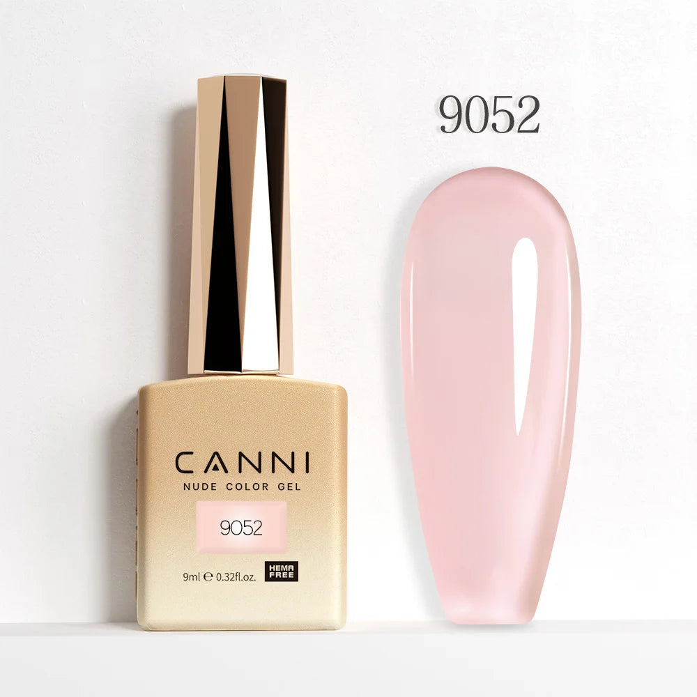 CANNI Jelly Pink Nail Gel Polish 9ml - HEMA Free Pastel Varnish Semi Permanent UV LED Top Coat