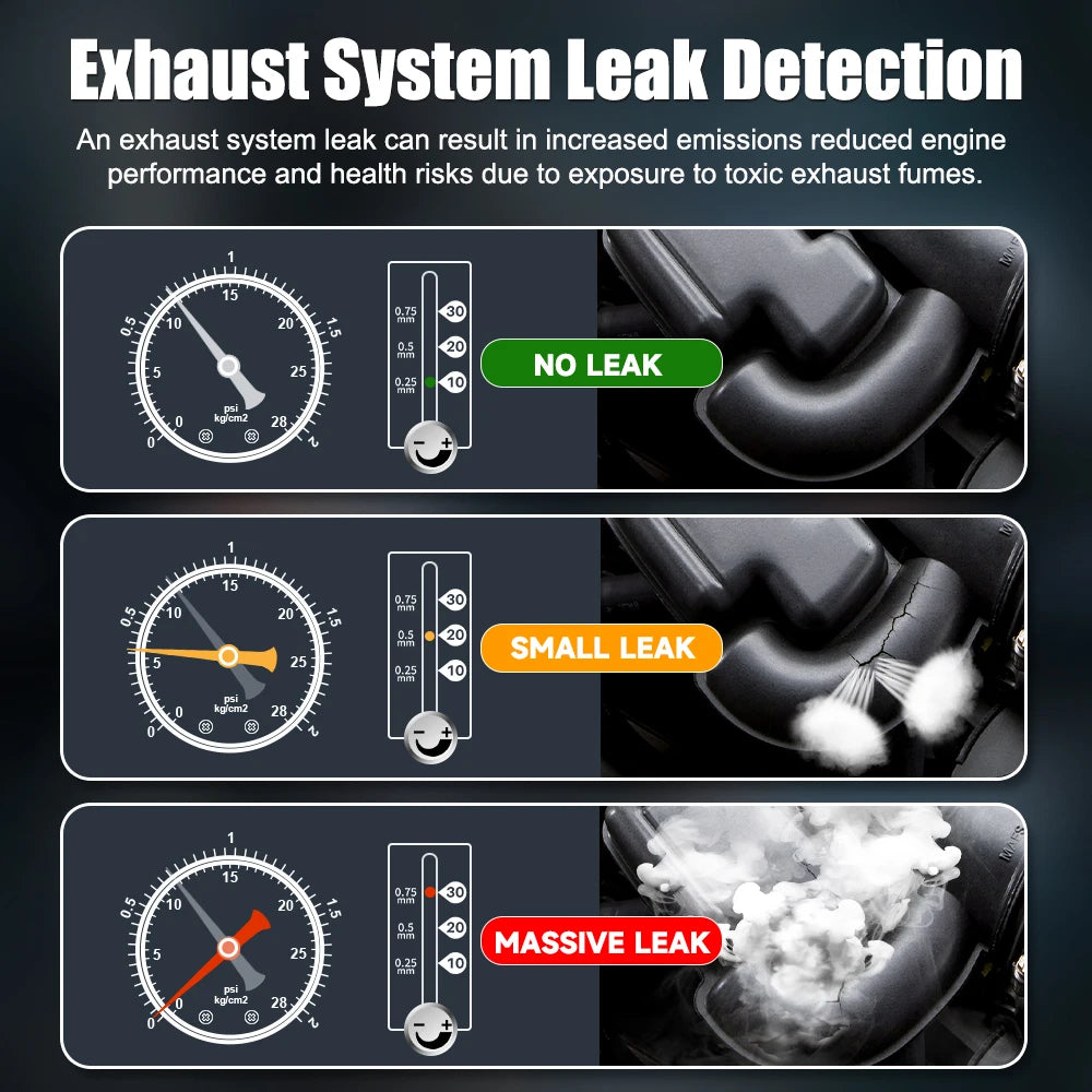 2025 FOXWELL SD203 Automotive Smoke Machine 12V Built-in Air Pump EVAP Vacuum Leak Detector Car Pipe Leakage Diagnostic Tester