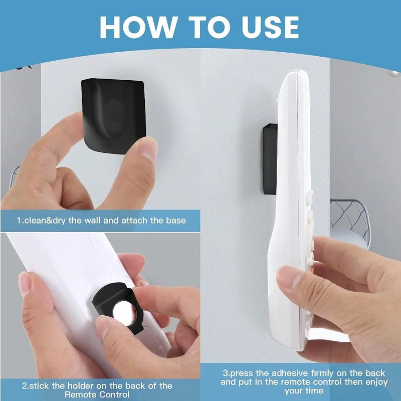 Strong Magnetic Remote Control Holder Wall Mount TV Remote Wall Mount Holder Hook Fan Remote Holder Magnetic Hooks(1 Pairs)
