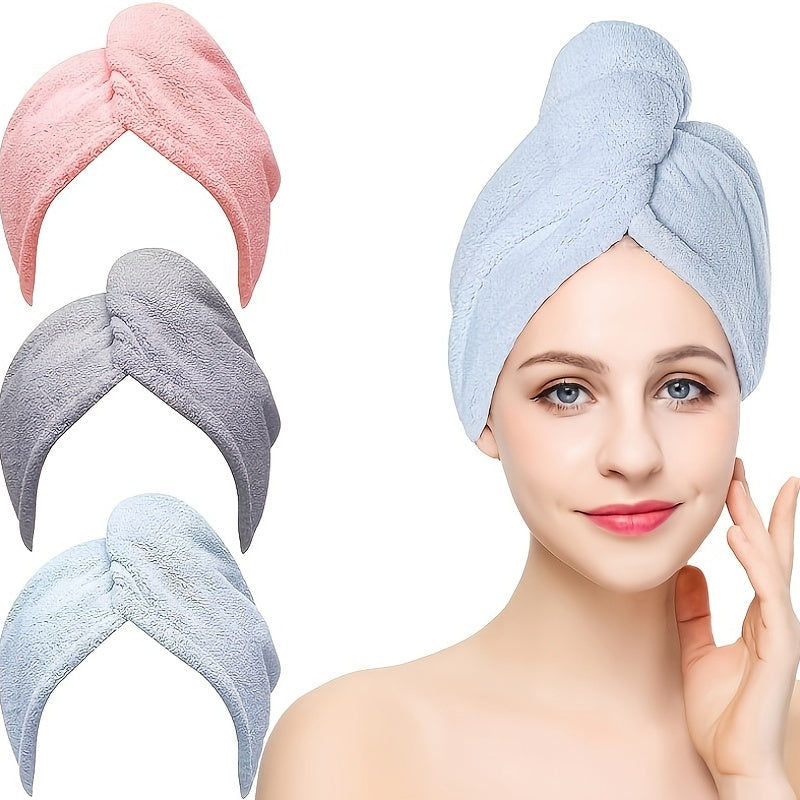 Microfiber Hair Towel Quick Drying Hair Wrap Towel Super Absorbent Hair Drying Cap Soft Headband