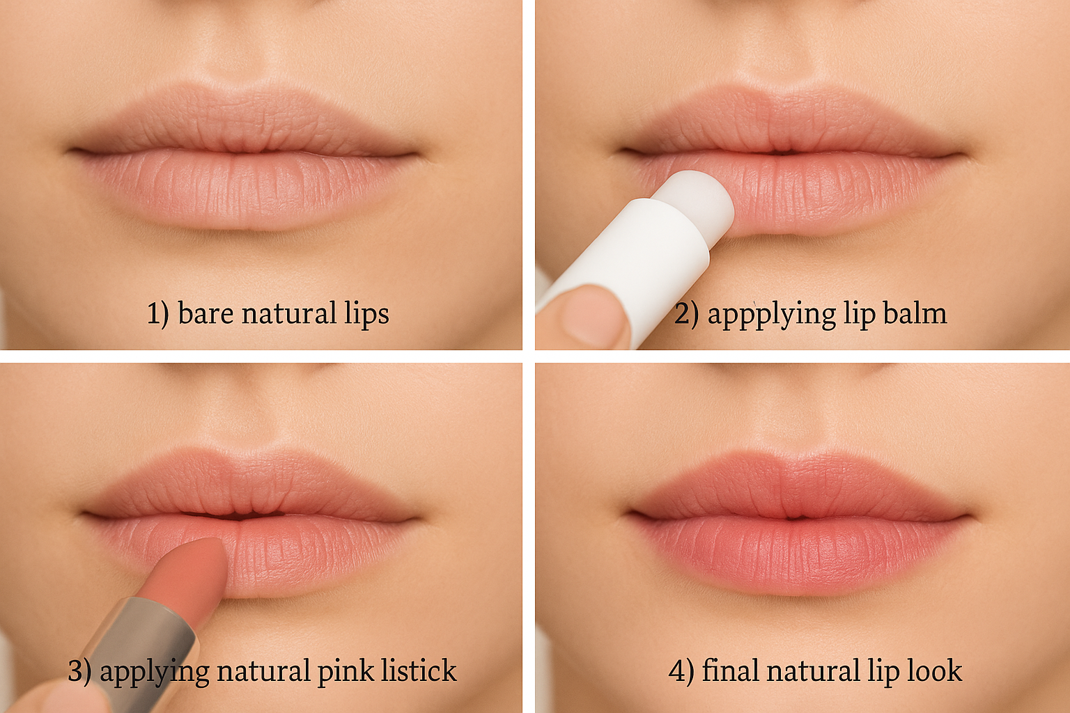 Natural lipstick tutorial